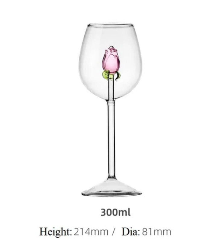 Lisslune | La Vie En Rose | Champagne Glass - Handmade