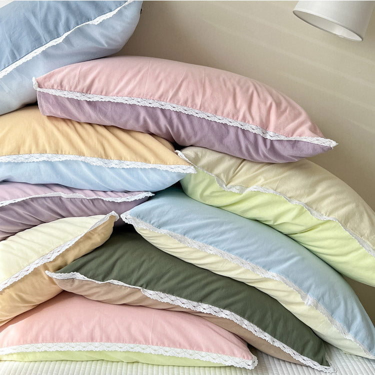 Rynx Pastel Lace Edge Bedding Set
