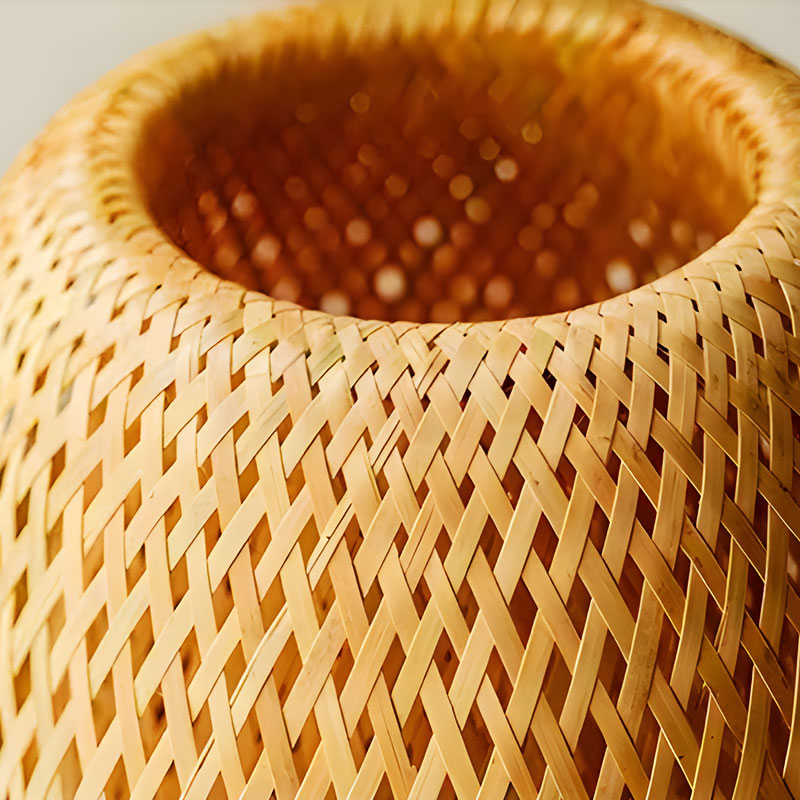 Lisslune | Handmade Bed Lamp made of Rattan and Wood
