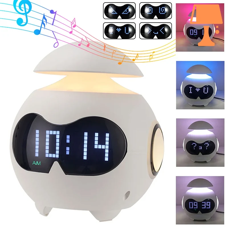 Lisslune | EchoGlow - Multifunctional Alarm Clock with Bluetooth Speaker and LED Display