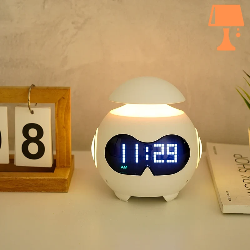 Lisslune | EchoGlow - Multifunctional Alarm Clock with Bluetooth Speaker and LED Display