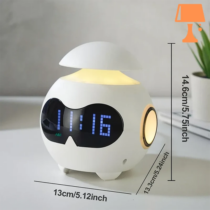 Lisslune | EchoGlow - Multifunctional Alarm Clock with Bluetooth Speaker and LED Display
