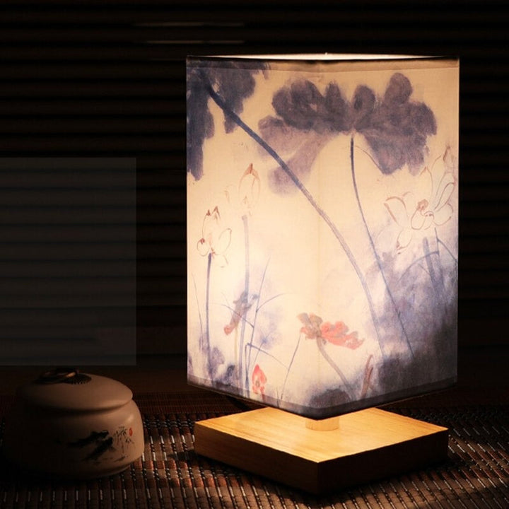 Lisslune | LED Scandinavian Bedside Lamp with Japanese Design for Modern Bedroom Lighting