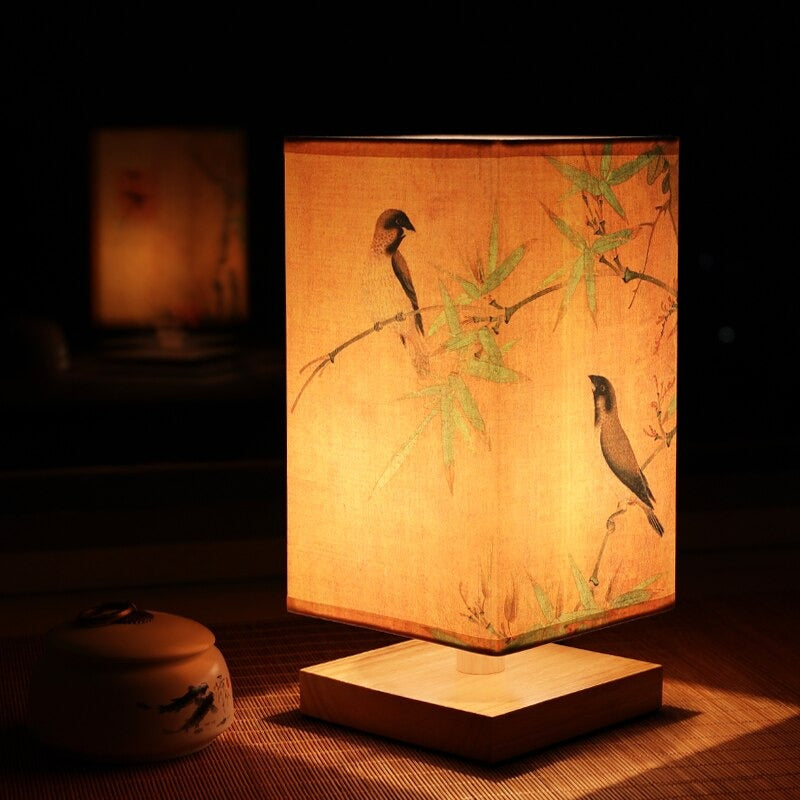 Lisslune | LED Scandinavian Bedside Lamp with Japanese Design for Modern Bedroom Lighting