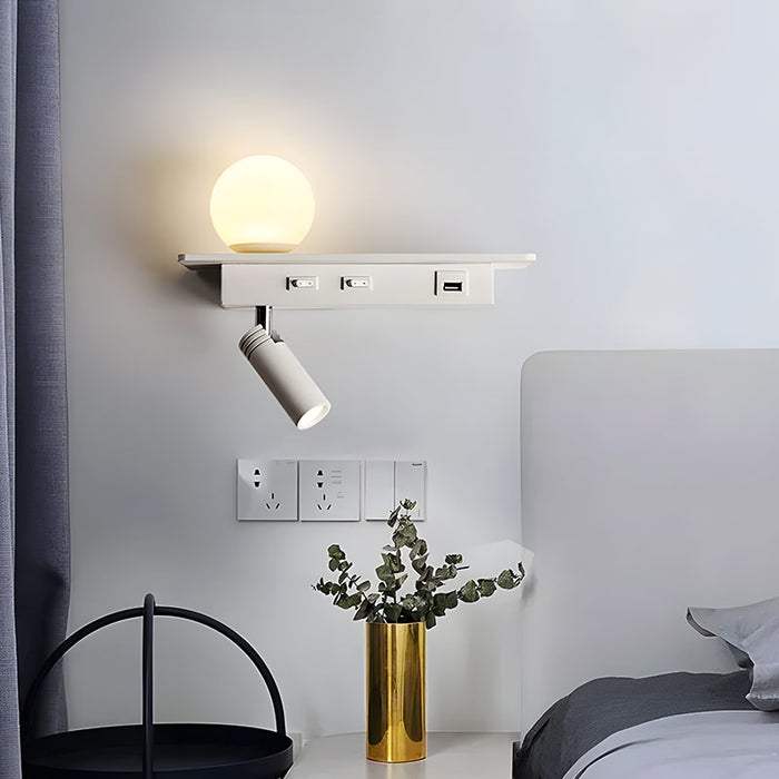 Lisslune | GlowPort – USB Wall light with adjustable light and intelligent charging