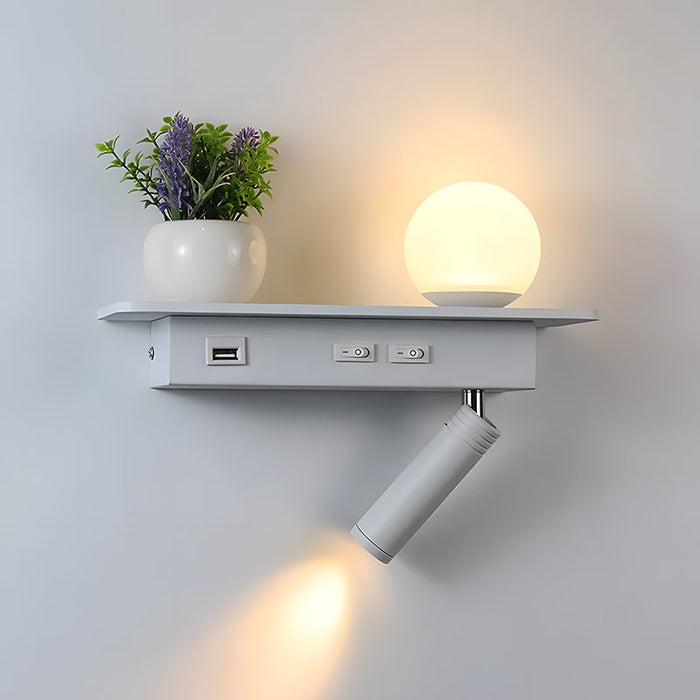 Lisslune | GlowPort – USB Wall light with adjustable light and intelligent charging