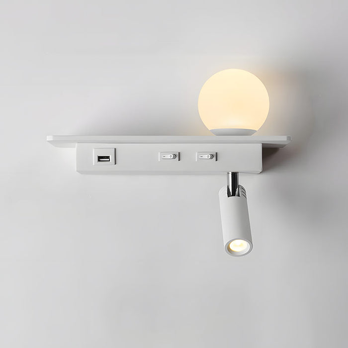 Lisslune | GlowPort – USB Wall light with adjustable light and intelligent charging