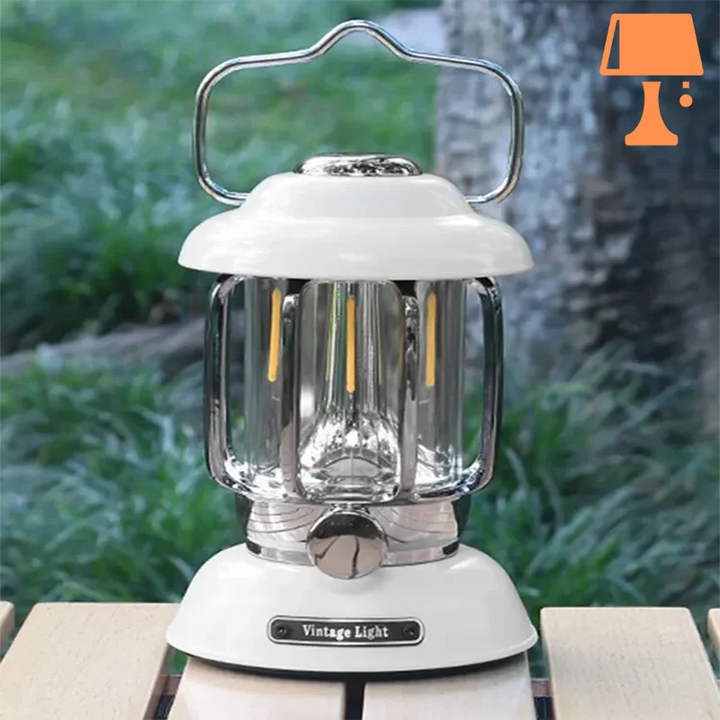 Lisslune | LumiHeritage - Vintage LED Lantern with Metal Grid