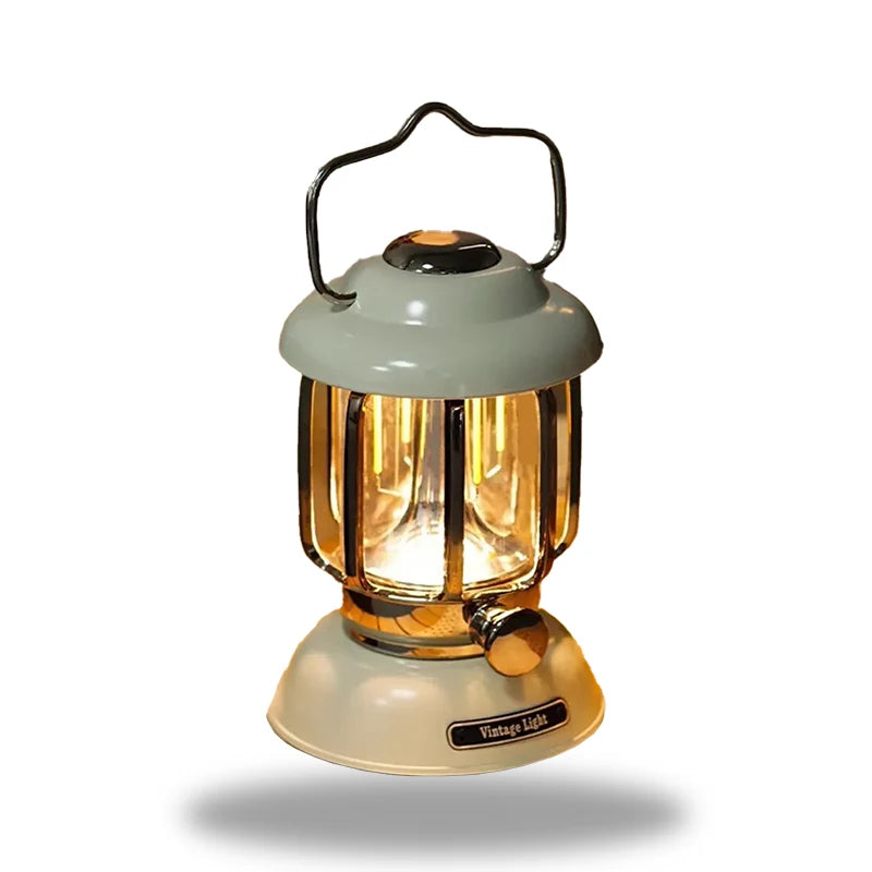 Lisslune | LumiHeritage - Vintage LED Lantern with Metal Grid