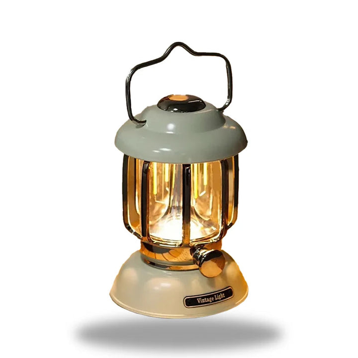 Lisslune | LumiHeritage - Vintage LED Lantern with Metal Grid