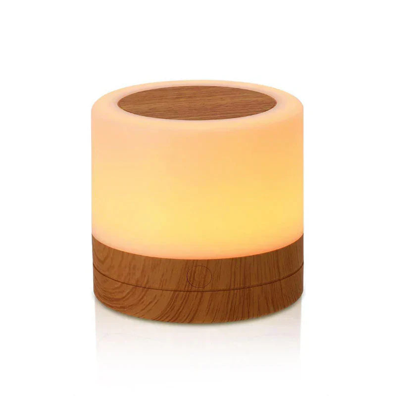 Lisslune | Glow Wood Nightstand Lamp – Natural Elegance with Adjustable Lighting