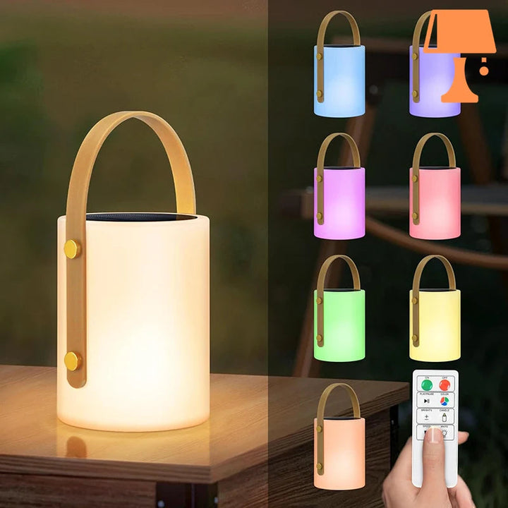 Lisslune | LumiBeam – Portable LED lamp with cylindrical design and remote control