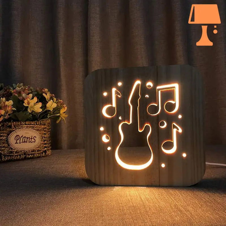 Lisslune | MelodyGlow – Musical Mood Guitar and Night Light with Notes