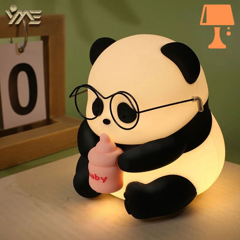 Lisslune | PandaGlow - Rechargeable color-changing panda night light