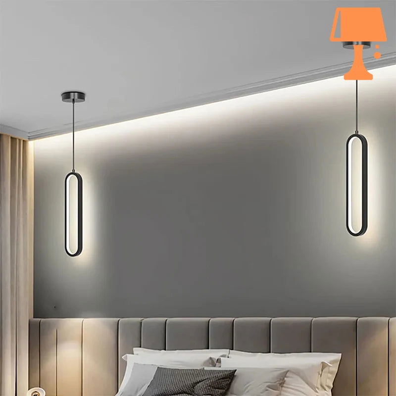 Lisslune | LumiOval - Elegant minimalist pendant light for modern interior