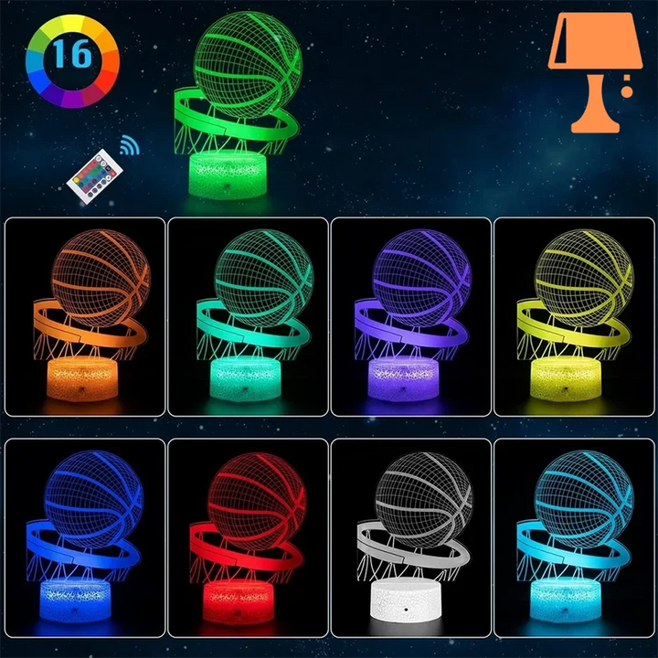 Lisslune | HoopsGlow LED Night Lights – Perfect for basketball fans and game rooms