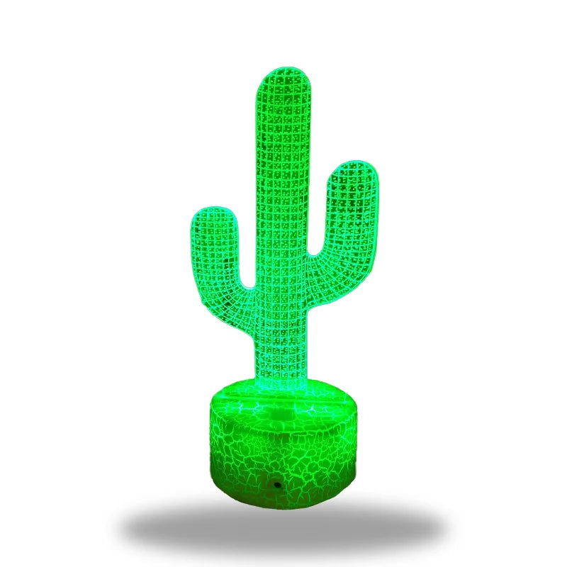 Lisslune | LumiCactus - Elegant color-changing LED cactus lamp