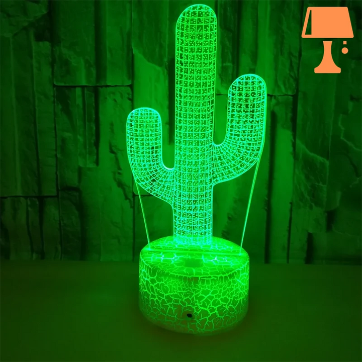 Lisslune | LumiCactus - Elegant color-changing LED cactus lamp
