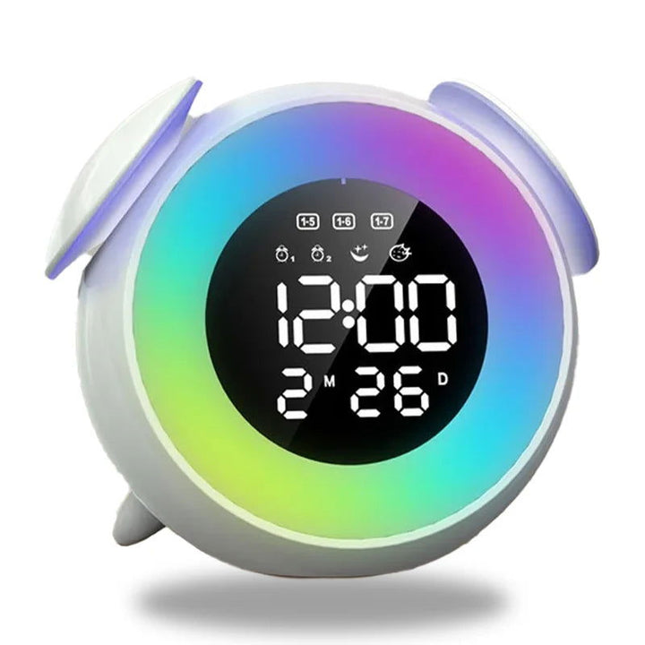 Lisslune | LumiTune - Color Changing LED Alarm Clock with Bluetooth Speaker