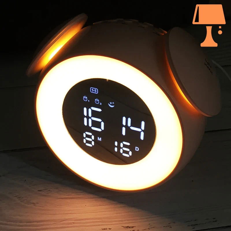 Lisslune | LumiTune - Color Changing LED Alarm Clock with Bluetooth Speaker