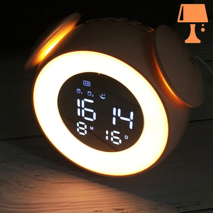 Lisslune | LumiTune - Color Changing LED Alarm Clock with Bluetooth Speaker