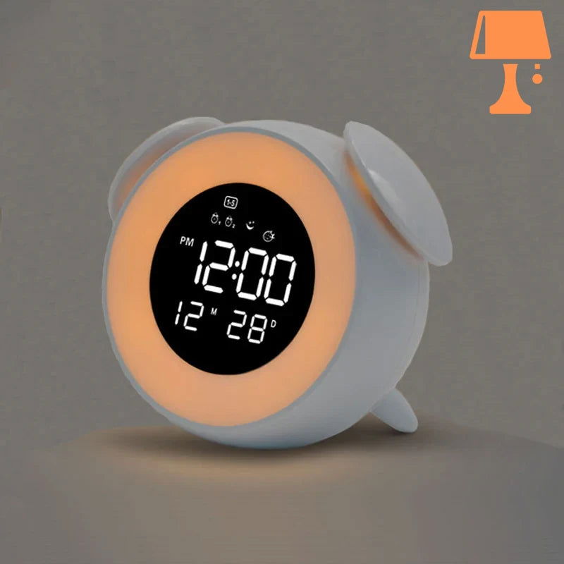 Lisslune | LumiTune - Color Changing LED Alarm Clock with Bluetooth Speaker