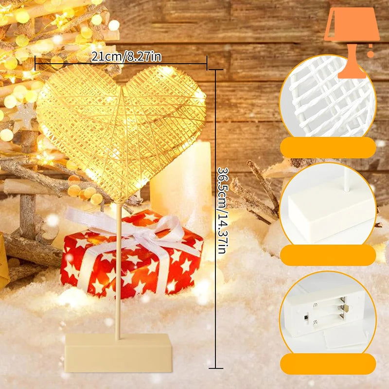 Lisslune | LumiHeart - Woven Heart LED Night Light