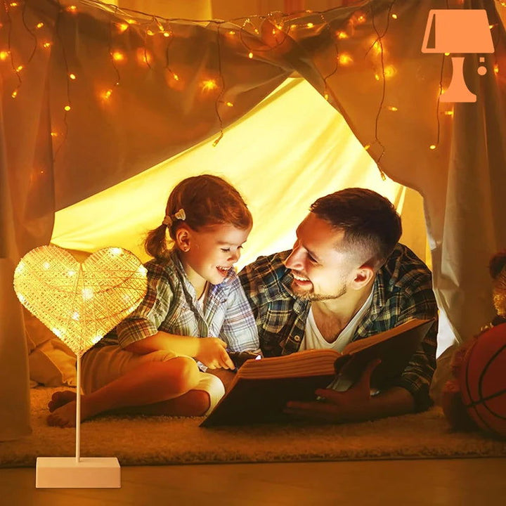 Lisslune | LumiHeart - Woven Heart LED Night Light