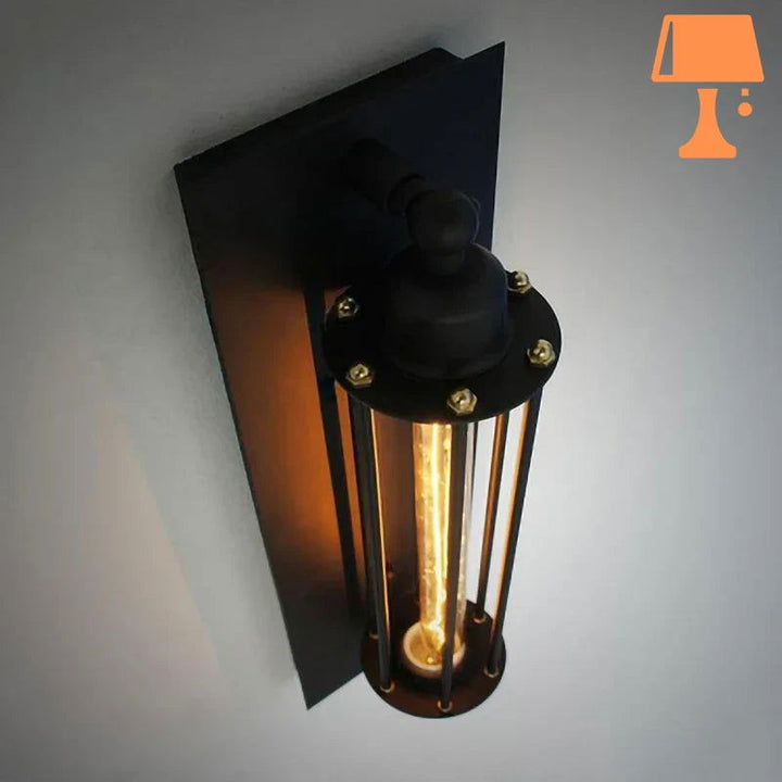Lisslune | RetroGlow – Vintage industrial glass tube wall lamp
