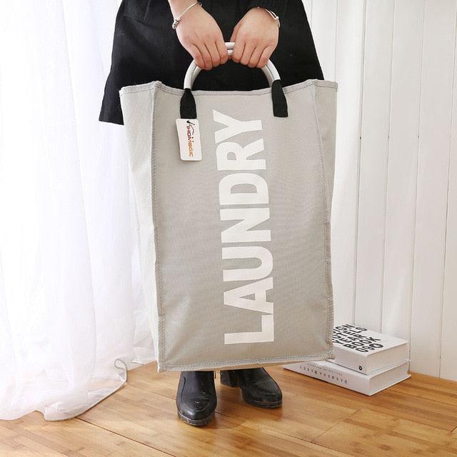 Lisslune | Versatile, space-saving laundry basket with practical carry handles