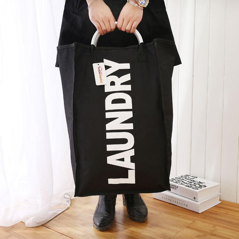 Lisslune | Versatile, space-saving laundry basket with practical carry handles