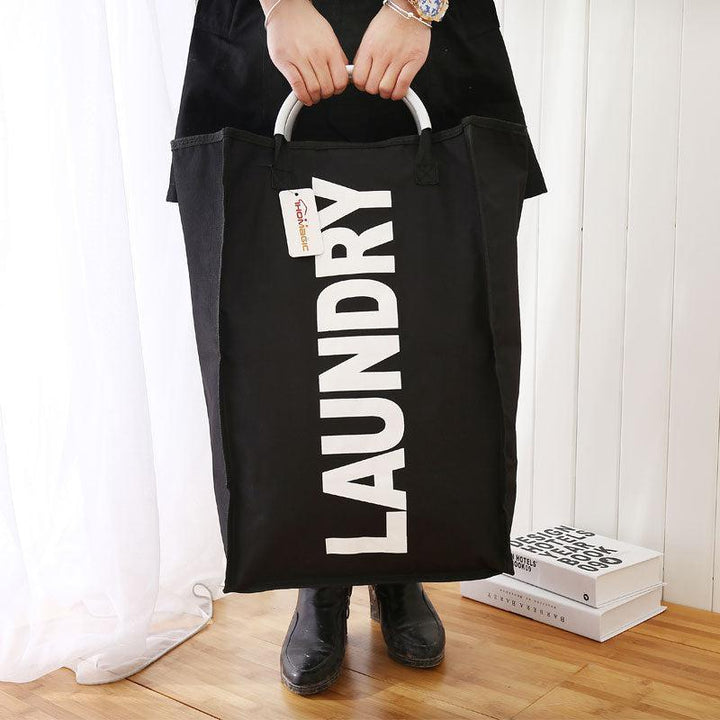 Lisslune | Versatile, space-saving laundry basket with practical carry handles