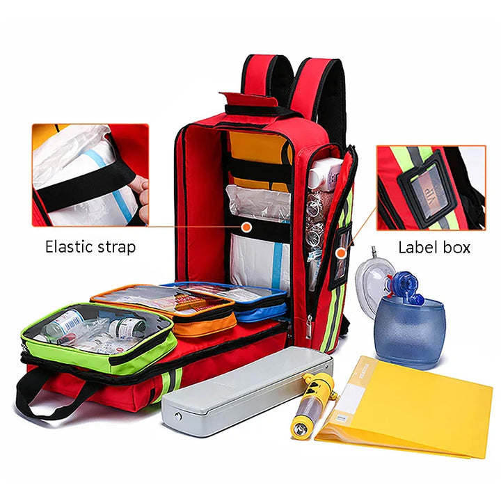 Lisslune | Large First Aid & Survival Backpack - RescueReady