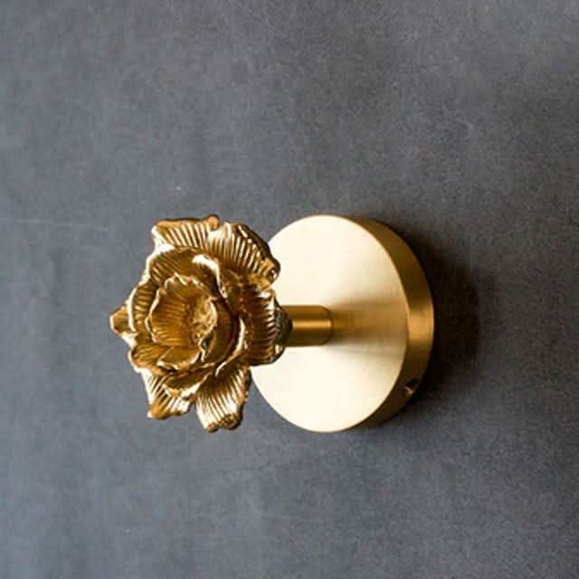 Lisslune | Brass Animal Wall Hook Rack Gold Accents