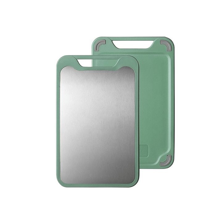 Lisslune | Lattea – Double Sided Stainless Steel Cutting Board with Non-Stick Surface