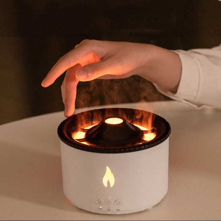 Lisslune | LAVAMIST – Flame Humidifier & Aromatherapy Diffuser with Soothing Ambient Light