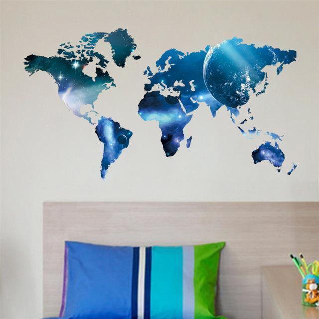 Lisslune | World map wall sticker 7 different designs
