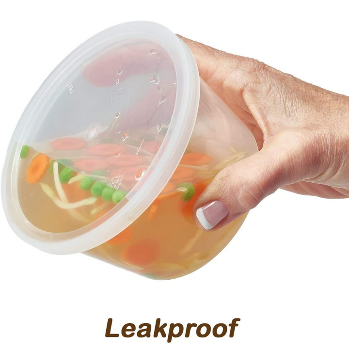 Lisslune | Leak-proof Deli Containers with Lids – 30 Pieces