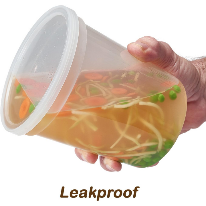 Lisslune | Leak-proof Deli Containers with Lids – 30 Pieces