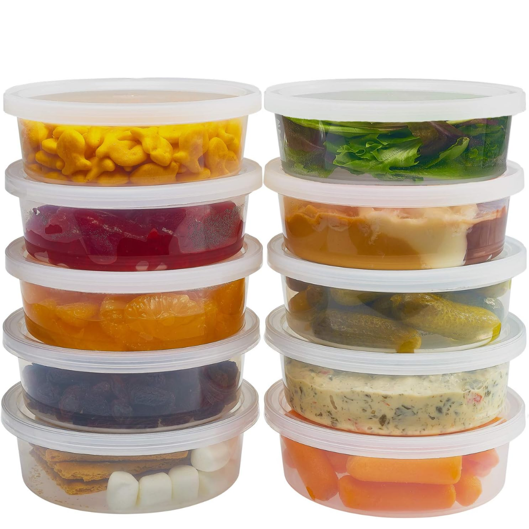 Lisslune | Leak-proof Deli Containers with Lids – 30 Pieces