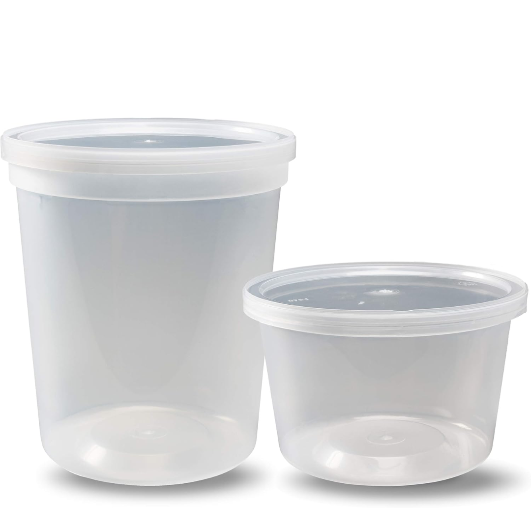 Lisslune | Leak-proof Deli Containers with Lids – 30 Pieces