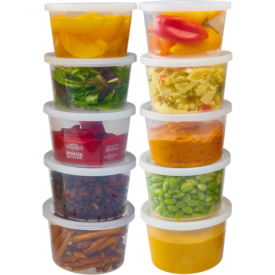 Lisslune | Leak-proof Deli Containers with Lids – 30 Pieces