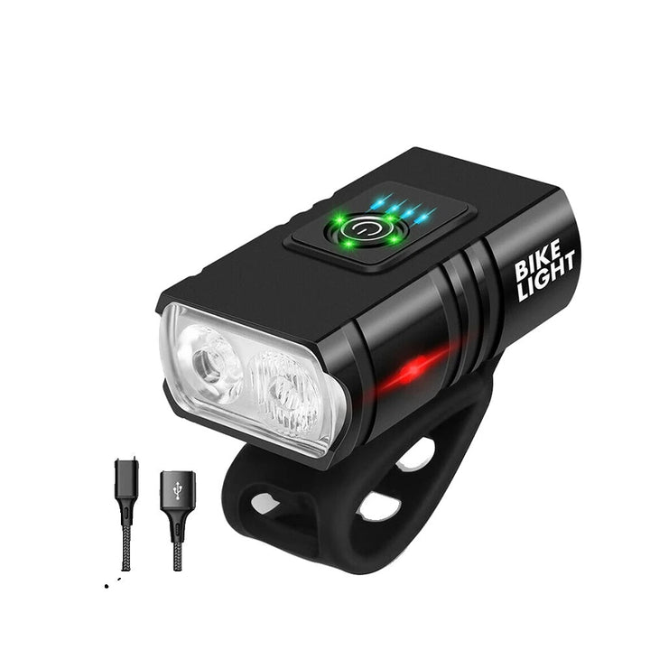 Lisslune | LED Bike Light – Rechargeable USB bike light with 1500 lumens for maximum visibility at night