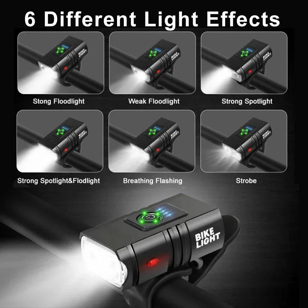 Lisslune | LED Bike Light – Rechargeable USB bike light with 1500 lumens for maximum visibility at night
