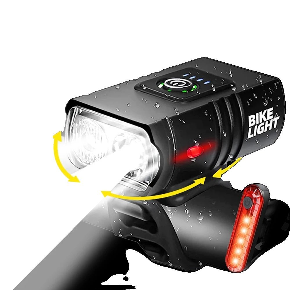 Lisslune | LED Bike Light – Rechargeable USB bike light with 1500 lumens for maximum visibility at night