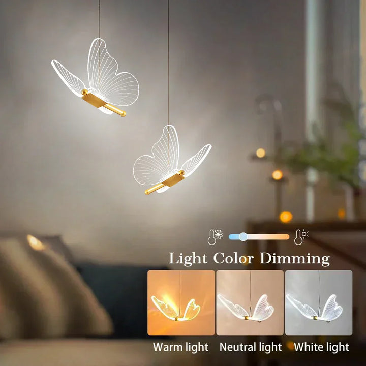 Lisslune | LED Butterfly Pendant Lights - ButterLuxe