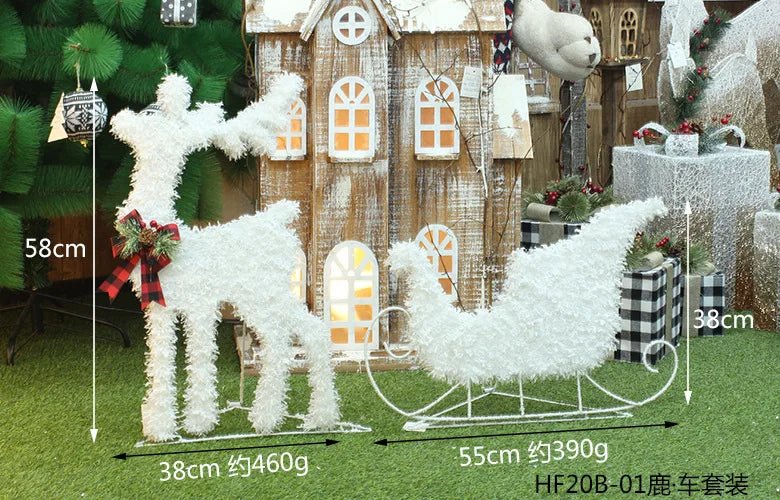 Lisslune | LED Christmas Christmas Tree, Snowman or Gift Box Decoration – Snowman & Fawn Tree Decorations, Perfect Holiday Ornaments & New Year Gifts