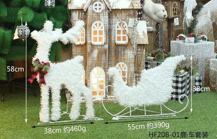 Lisslune | LED Christmas Christmas Tree, Snowman or Gift Box Decoration – Snowman & Fawn Tree Decorations, Perfect Holiday Ornaments & New Year Gifts