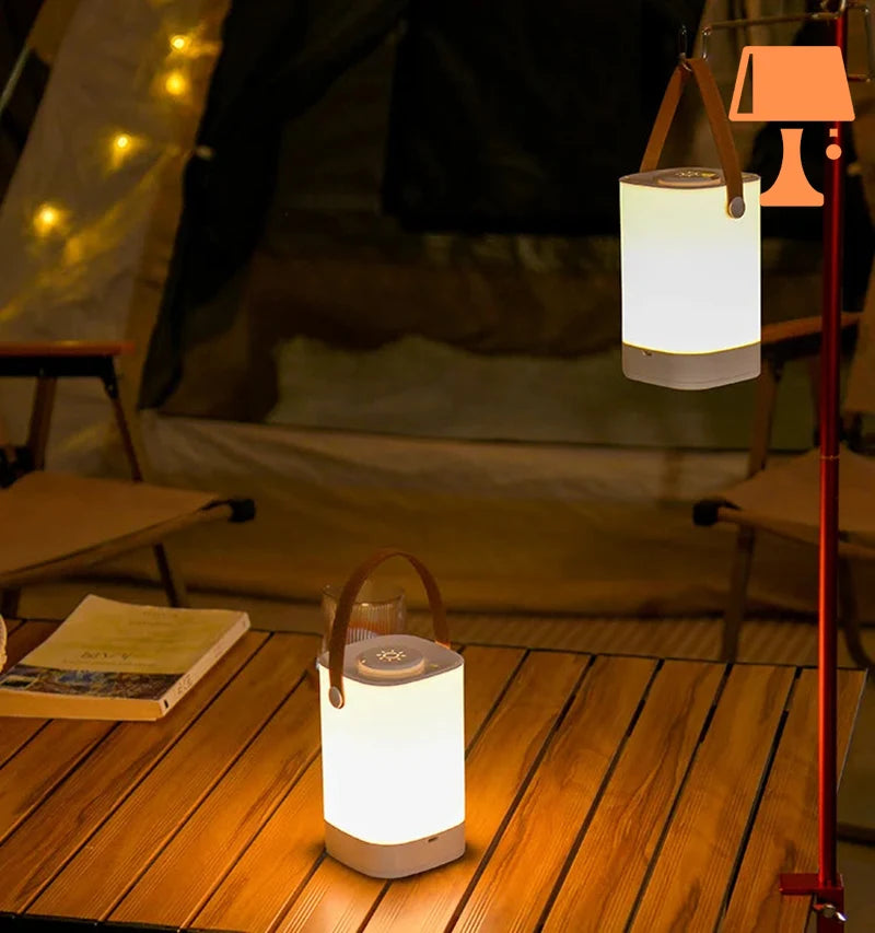 Lisslune | LumiCarry – Portable LED Table Lamp with Leather Handle