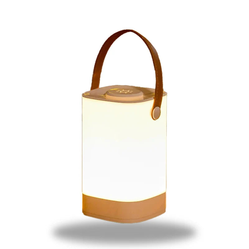 Lisslune | LumiCarry – Portable LED Table Lamp with Leather Handle